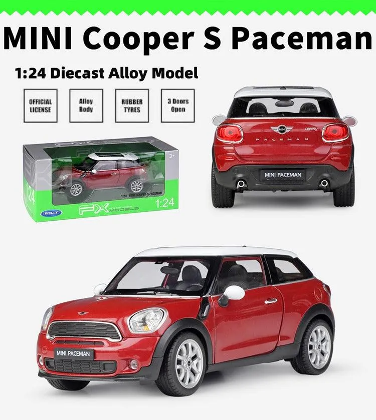 Nostalgic Toy Limited Merchandise 1:24 Mini Cooper S Paceman Alloy Model Car Considerable Statue