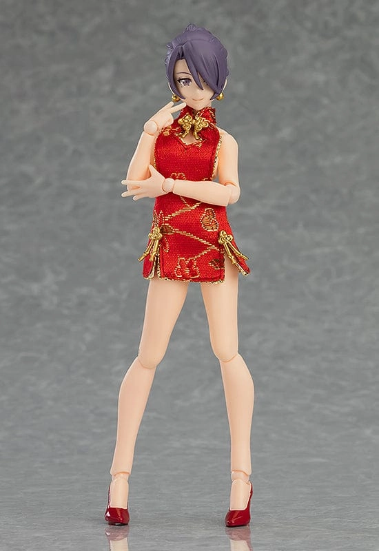 569 figma Female Body ( Mika ) with Mini Skirt Chinese Dress Outfit Craft Project