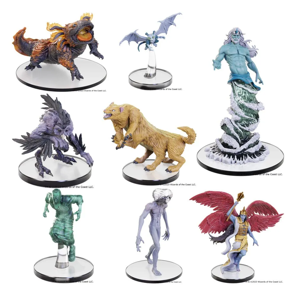 Rare Find Chibi Model D&D Icons of the Realms f?rm?lade Miniatyrer: Resor genom den Str?lande Citadel - Monster Box Set