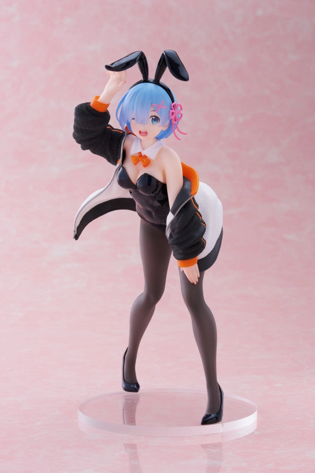 Fast shipping PVC Figure Re : Zero Starting Life in Another World Coreful Figure Rem ( Jacket Bunny Ver )