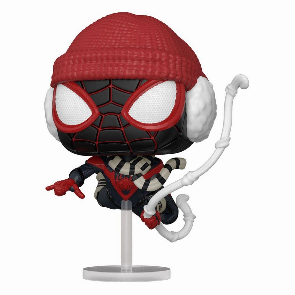 Collectible Decor Collectible Art Marvels Spider-Man POP! Vinyl Figur Miles Morales Vinterdr?kt 9 cm