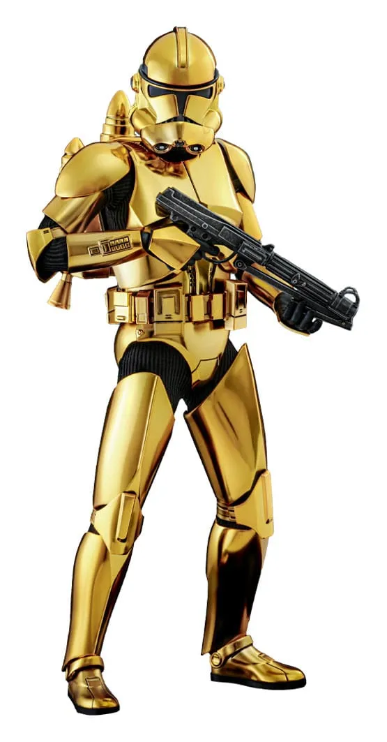 Star Wars Actionfigur 1/6 Clone Trooper (Guld Chrome Version) Vinyl Figure Vinyl Merchandise