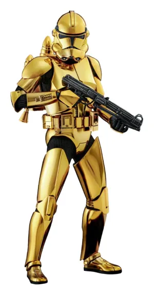 Star Wars Actionfigur 1/6 Clone Trooper (Guld Chrome Version) Vinyl Figure Vinyl Merchandise