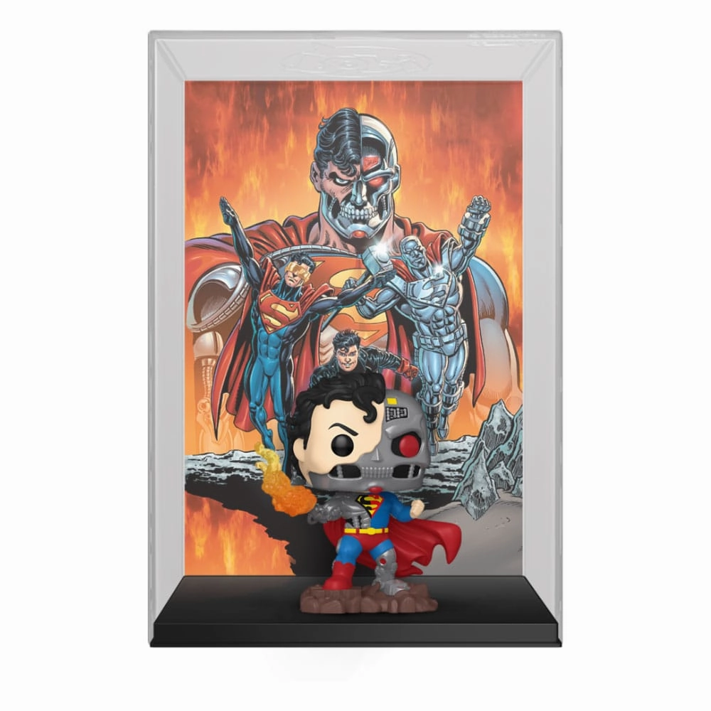 DC Comics POP! Comic Cover Vinyl Figur Cyborg Superman 9 cm Designer Decor