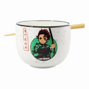 Demon Slayer Ramen Bowl med ?tpinnar Tanjiro 414 ml Mini Sign