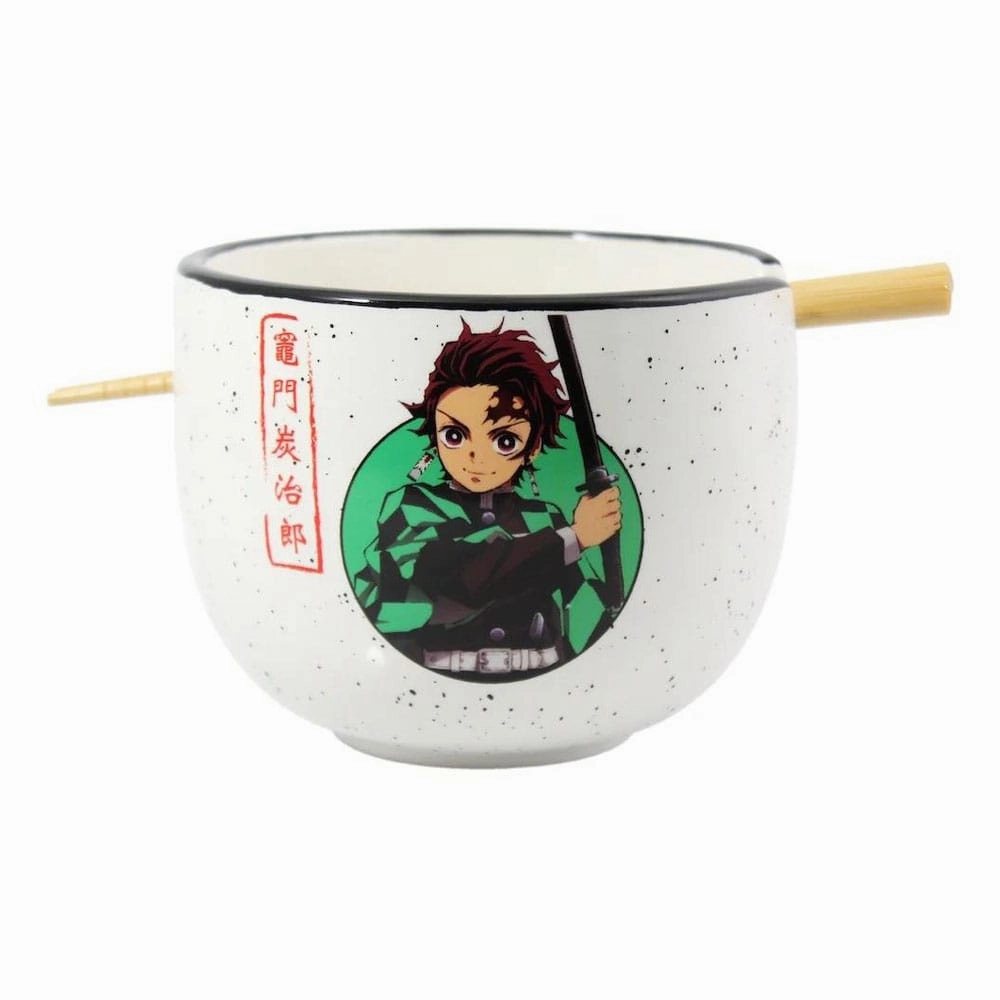 Demon Slayer Ramen Bowl med ?tpinnar Tanjiro 414 ml Mini Sign