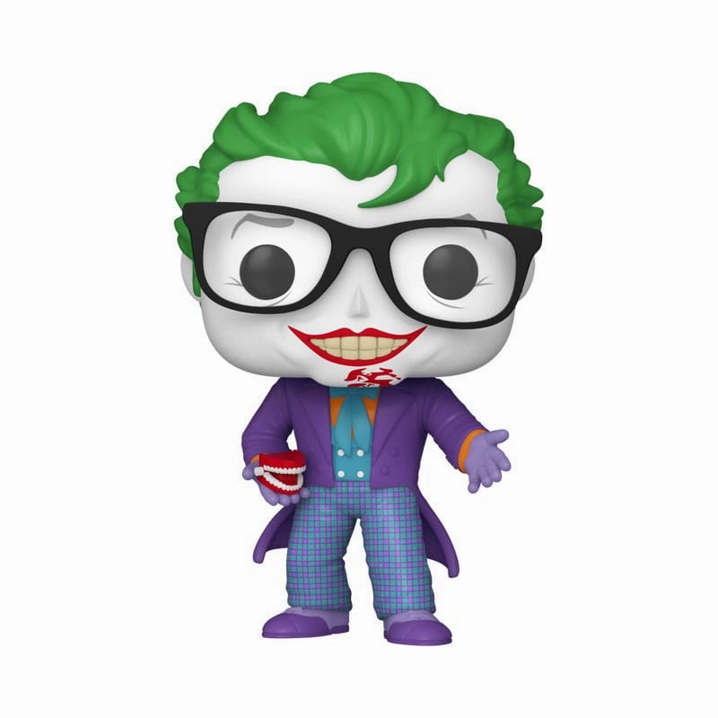 Batman 85-?rsjubileum POP! Filmer Vinylfigur The Joker med T?nder 9 cm Monochrome Design PVC Sculpture