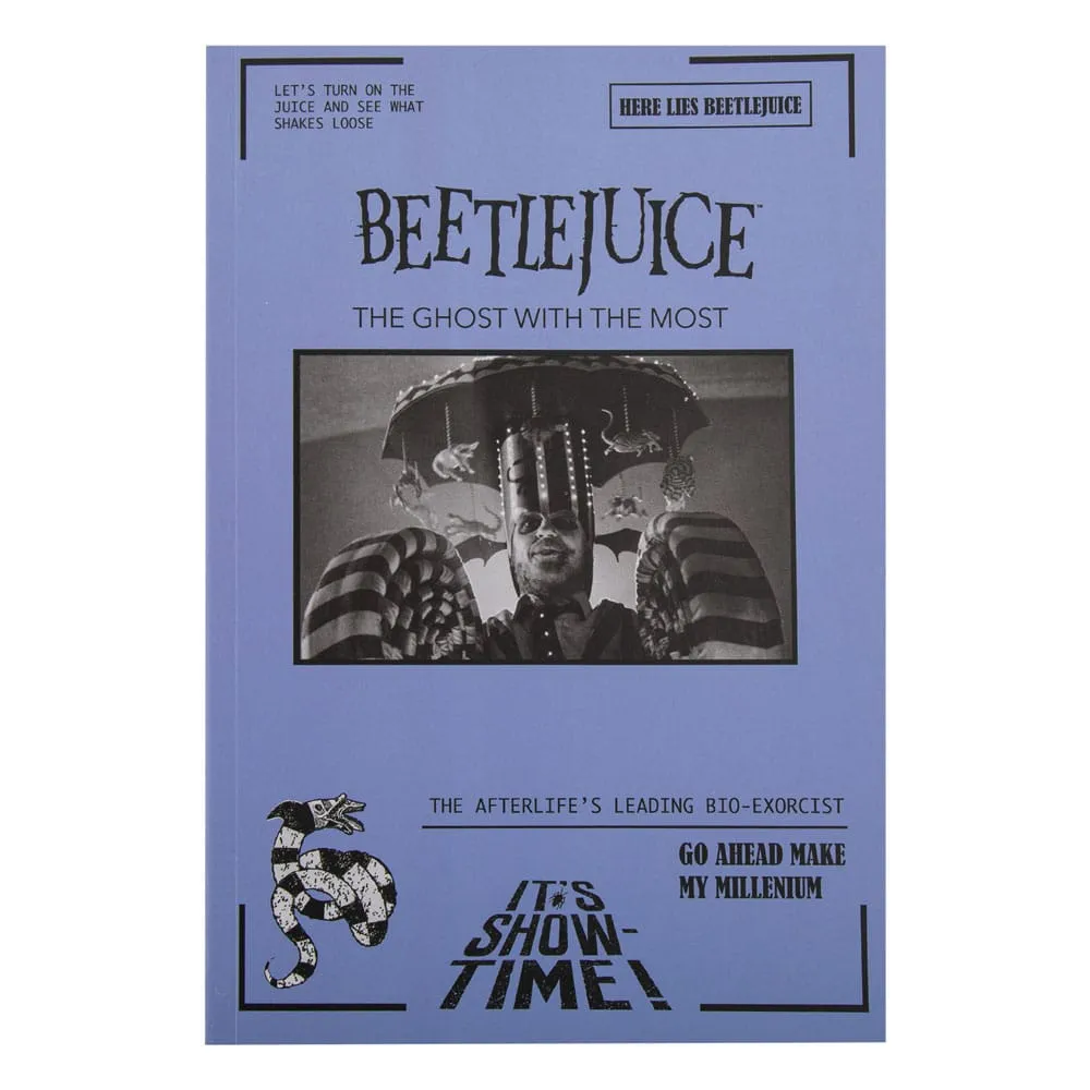 Beetlejuice Anteckningsbok - It's Show Time Designer Figure Movie Statue