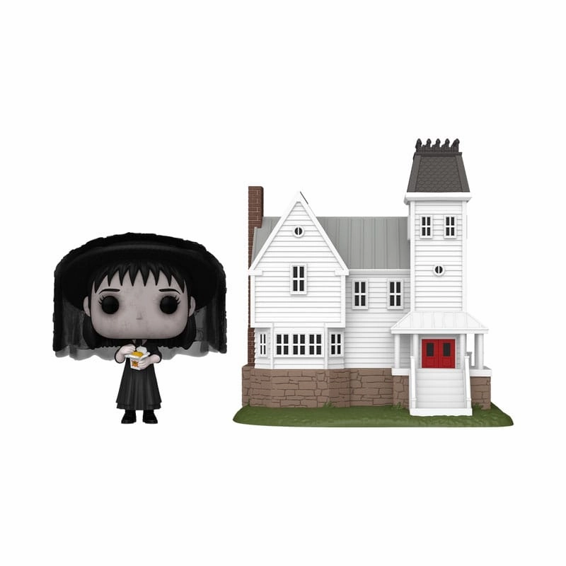 Collectible Display Beetlejuice POP! Town Figur Lydia Deetz med Maitland House