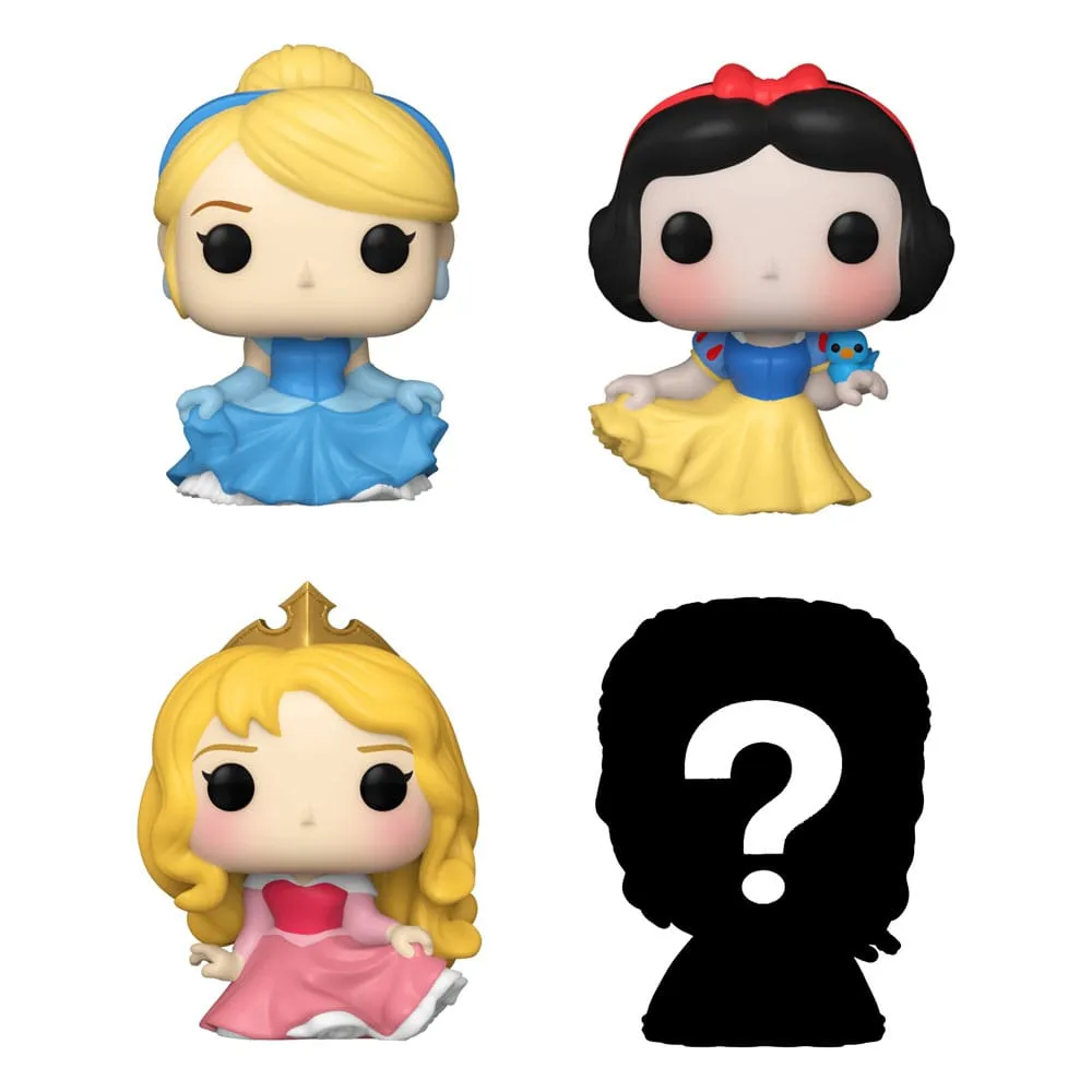 Disney Princess Bitty POP Figur 4-Pack - Cinderella 2,5 cm Hobby Collectible Pearlescent Shine