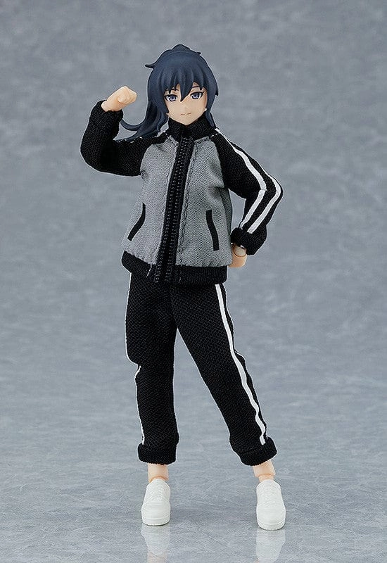 601 figma Female Body ( Makoto ) with Tracksuit + Tracksuit Skirt Outfit Story Driven