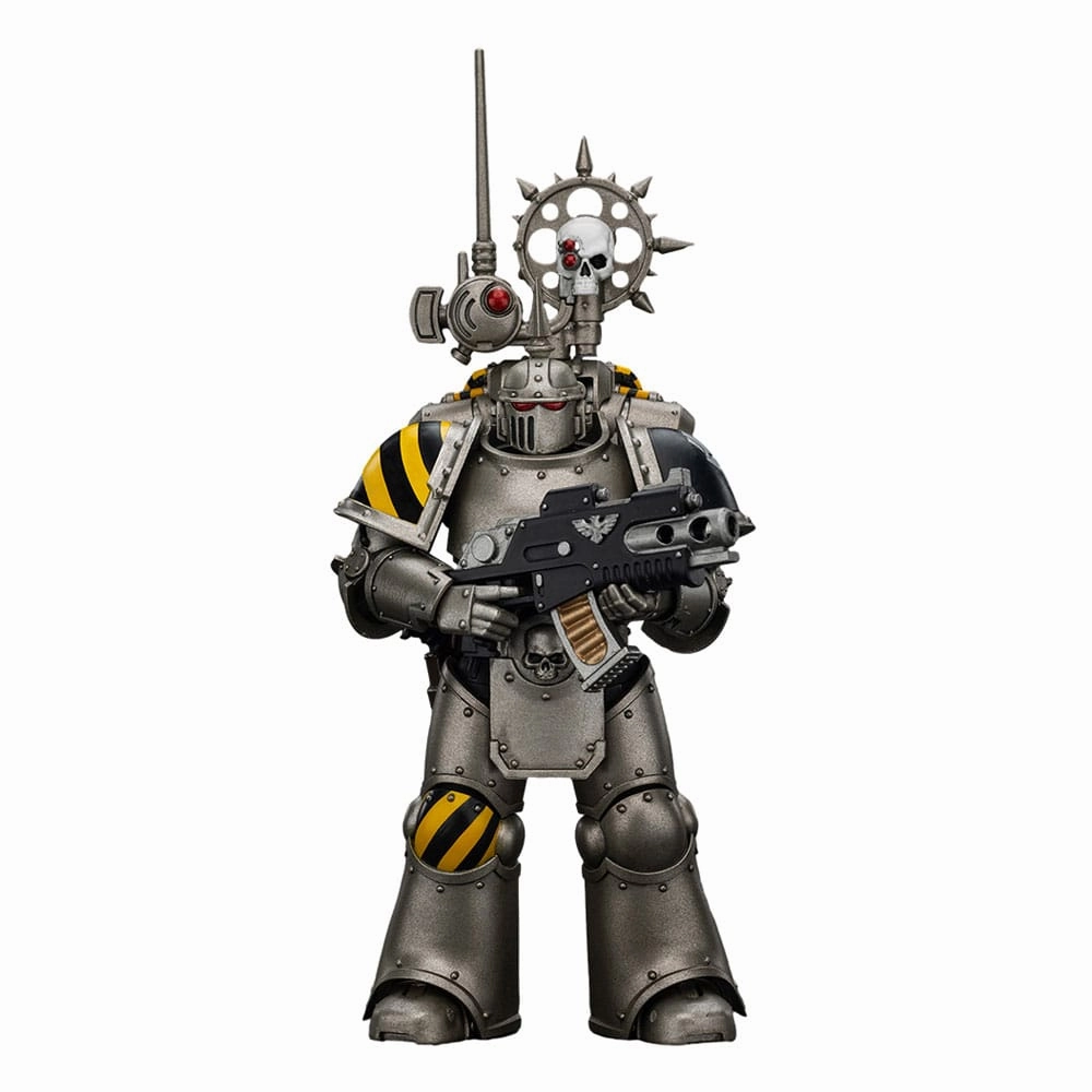 Warhammer The Horus Heresy Action Figur 1/18 Iron Warriors MKIII Tactical Legionary med Nuncio-vox 12 cm Budding Musician Compassion Demonstrate