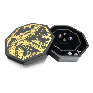 CritStones Arena Dice Tray Black Dragon (Yellow Lid) Cartoon Network