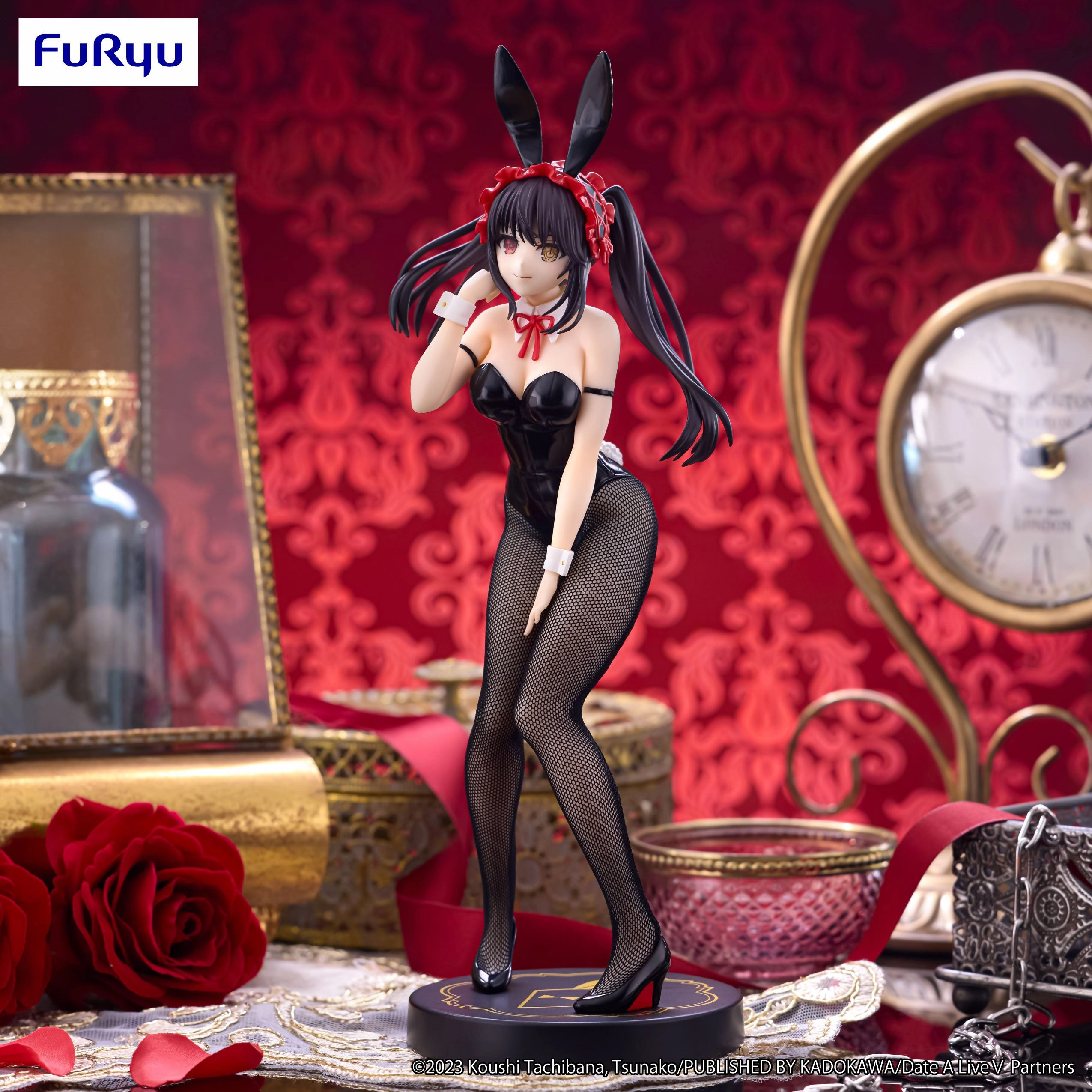 Religious Icon Character Statue Date A Live ?? BiCute Bunnies Figure Kurumi Tokisaki Black Color ver