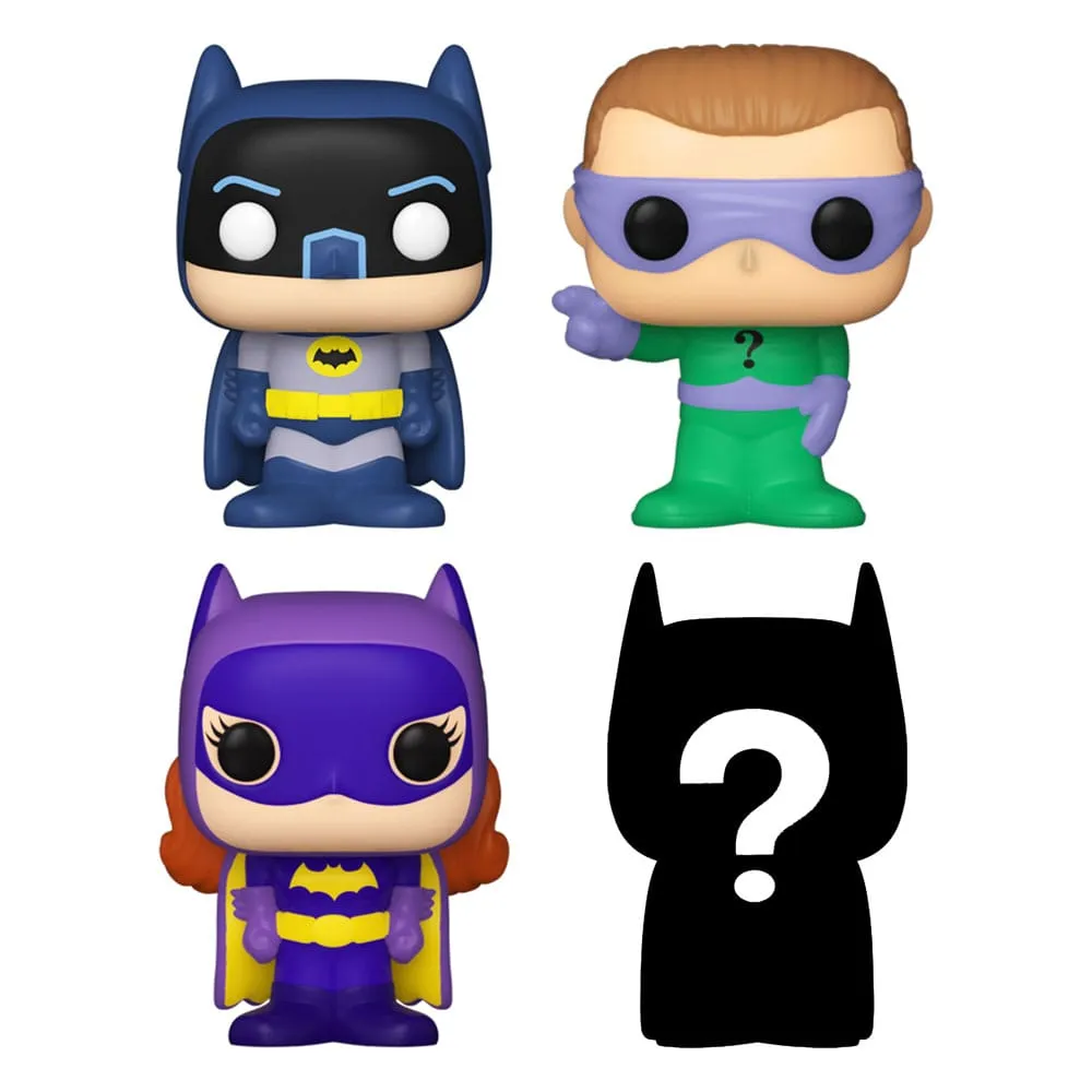 Gamer Setup Art Creation DC Bitty POP! Vinyl Figur 4-Pack Batman Adam West 2,5 cm