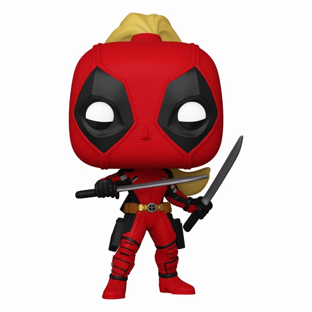 Limited Display Full Set Deadpool 3 POP! Marvel Figur Ladypool 9 cm