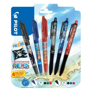 One Piece 6-pack Rollerball pen FriXion Ball & Ball  Limited Sticker Edition Brand Advocate
