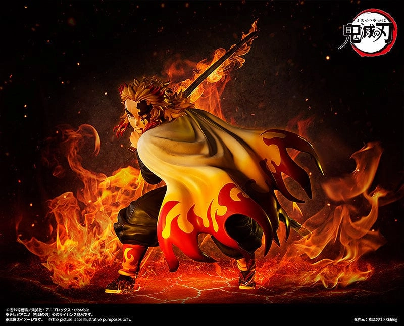 Demon Slayer : Kimetsu no Yaiba Kyojuro Rengoku 1/4th Scale Figure Vinyl Toy