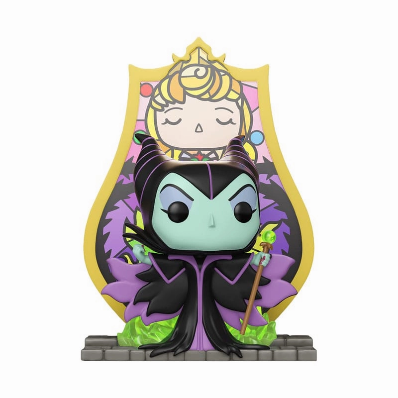 Designer Art Gift Bundle Disney POP! Deluxe Figur Maleficent (Glas) 9 cm