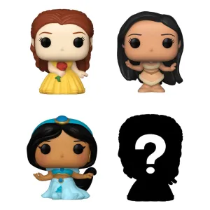 Disney Princess Bitty POP! Vinyl Figur 4-Pack - Belle 2,5 cm Collection Item Miniature Display