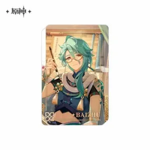 Genshin Impact Acryl Ornament med Glitter: Baizhu 10 cm Robot Hobby Fantasy Display
