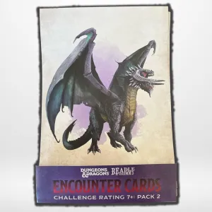 Silver Coated Summer Toy Dungeons & Dragons RPG Encounter Cards Challenge Rating 7 : Pack 2