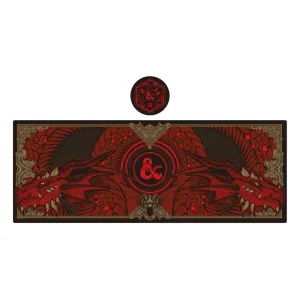 Dungeons & Dragons Skrivbordsmatta och Coaster Set Plush Companion