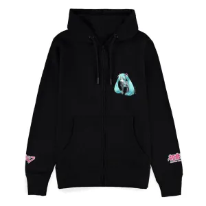 Small Replica Hatsune Miku Zipper Hoodie Svart Storlek XL