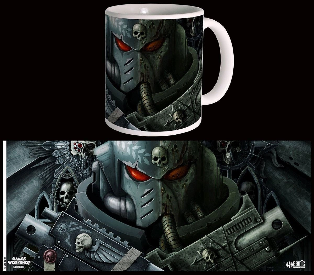 Support Offer Mermaid Friend Warhammer 40K Mug Frontispiece - Officiell Keramikmugg
