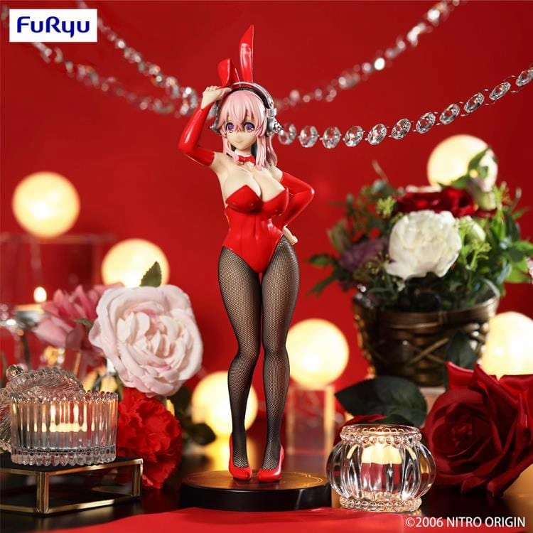 FURYU SUPER SONICO BiCute Bunnies Figure SUPER SONICO Red ver Sound Effect Premium Showcase