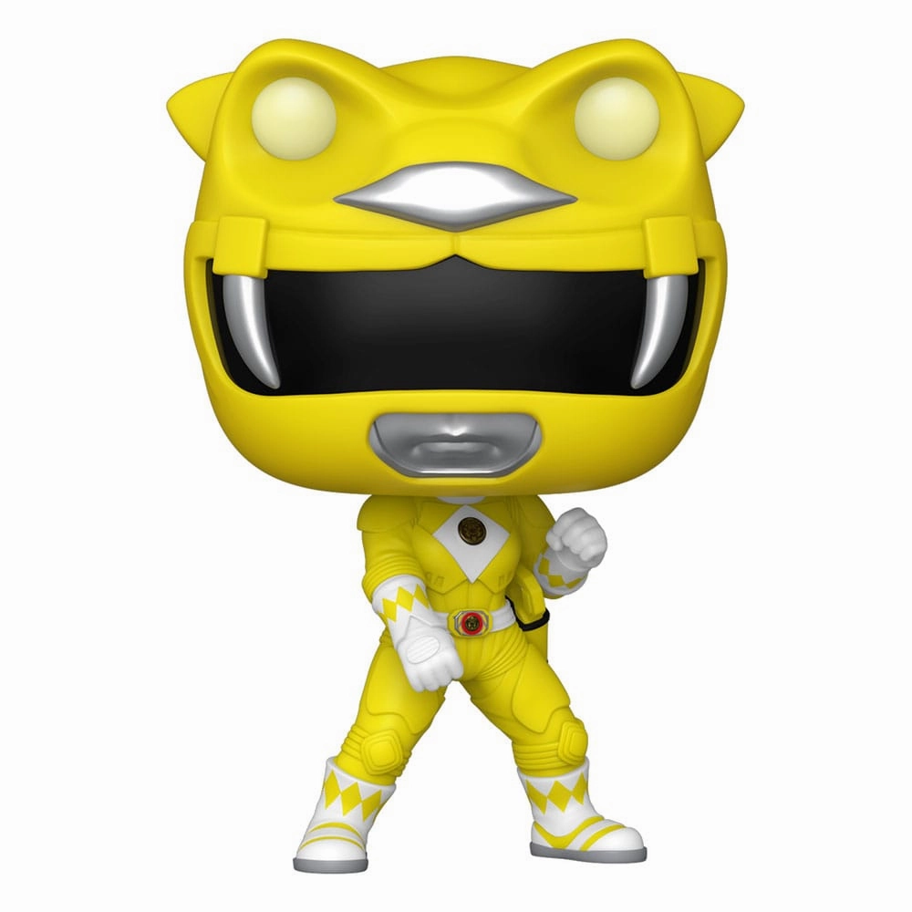 Character Toy Miniature Figure Mighty Morphin Power Rangers: The Movie POP! Figur Yellow Ranger (GITD) 9 cm