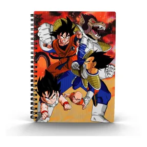 Art Masterpiece Dragon Ball Z Anteckningsbok med 3D-Effekt Goku vs Vegeta