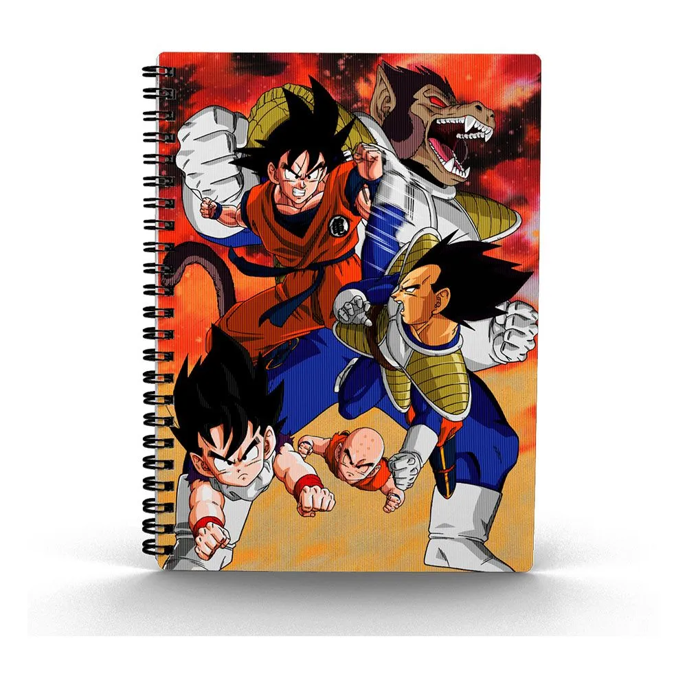 Art Masterpiece Dragon Ball Z Anteckningsbok med 3D-Effekt Goku vs Vegeta