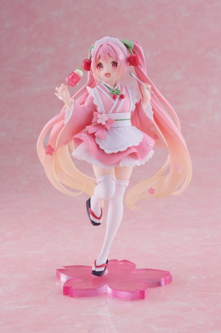 Miniature Item Character Hobby Sakura Miku Newly Written Figure Japanese Cafe Ver