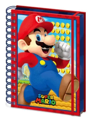 Vinyl Merchandise Super Mario 3D Wiro Notebook A5 Mario