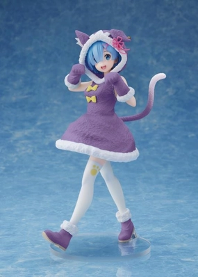 Re : Zero Coreful Figure Rem ( Puck Outfit Ver ) Renewal Edition Surrealist Art Display Case