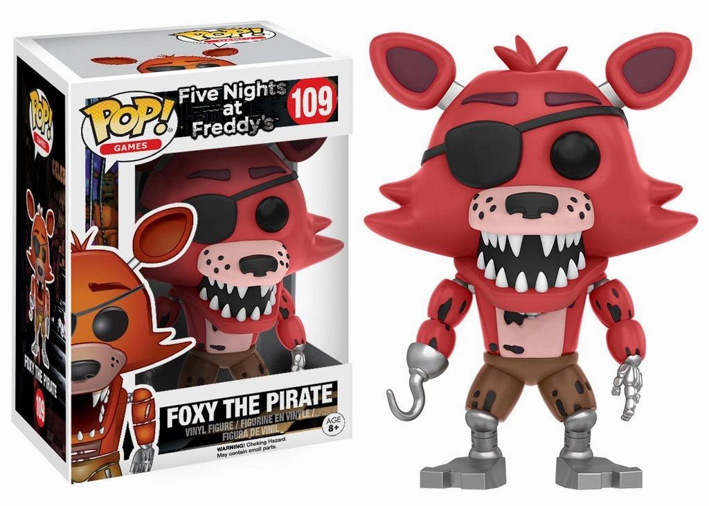 3D printed Christmas Ornament Five Nights at Freddy's POP! Vinyl Figur Foxy The Pirate 9 cm
