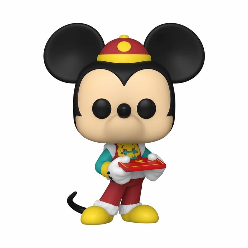 Bookshelf Accent Mickey ATW POP! Disney Vinyl Figur - Lunar New Year Mickey 9 cm