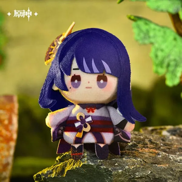 Artistic Sculpture Hobbyist Collection Genshin Impact Mini Plush Figur Raiden Shogun 10 cm