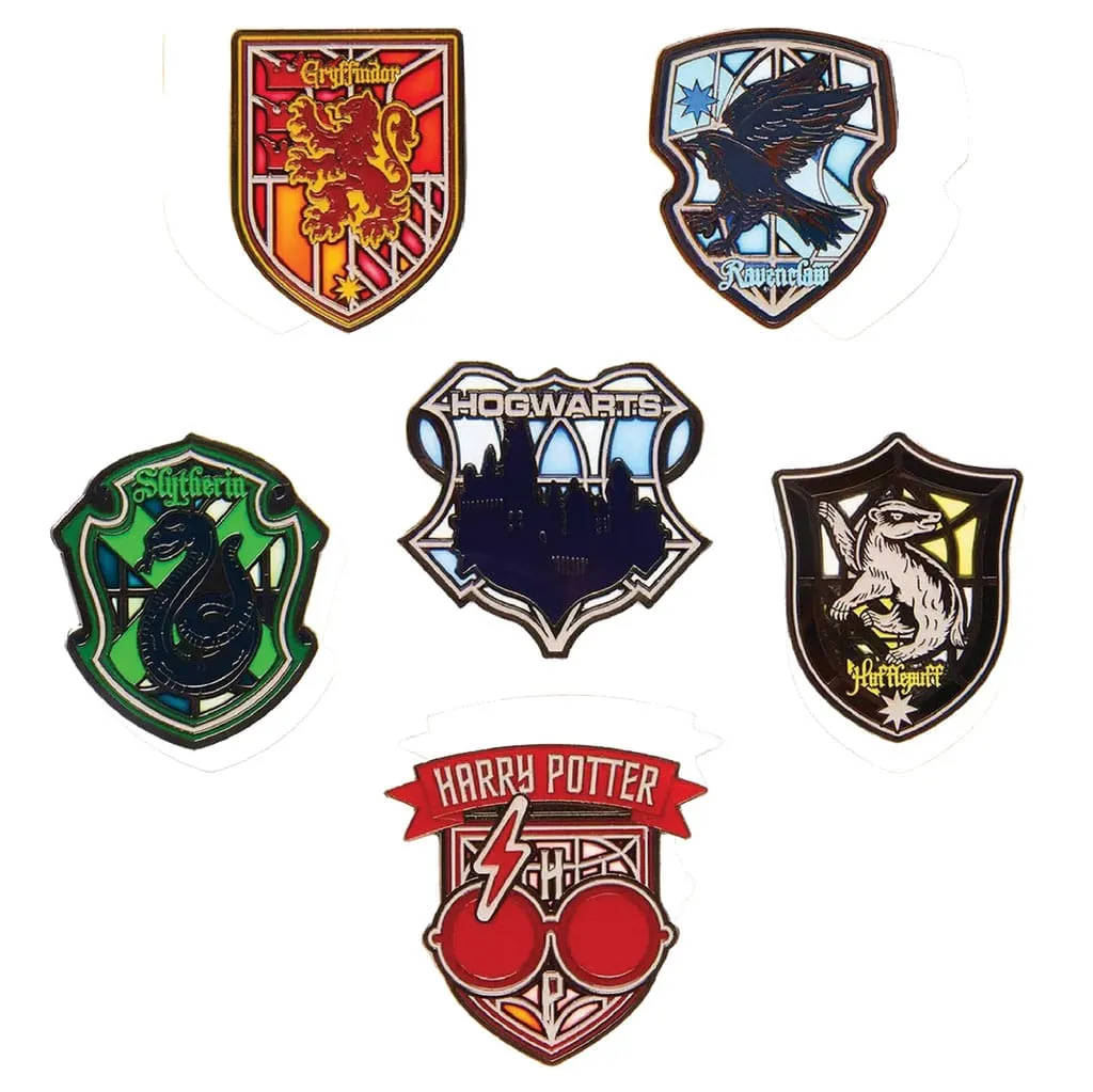 Harry Potter Loungefly Emaljpins Stained Glass Display (12 st) Surrealist Art Gamer Setup