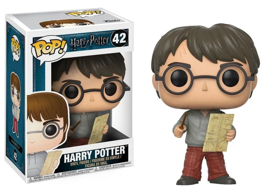 Harry Potter POP! Vinyl Figur med Marauders Map - 9 cm Movie Model Biodegradable material