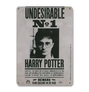 Harry Potter Tin Sign Undesirable No. 1 15 x 21 cm Hallway Display
