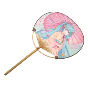 Hatsune Miku Non-Folding Uchiwa Fan Miku Kimono Mini Chest Famous Person
