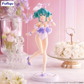 Hatsune Miku BiCute Bunnies Figure White Rabbit Purple Color ver Premium Unit Movie Piece