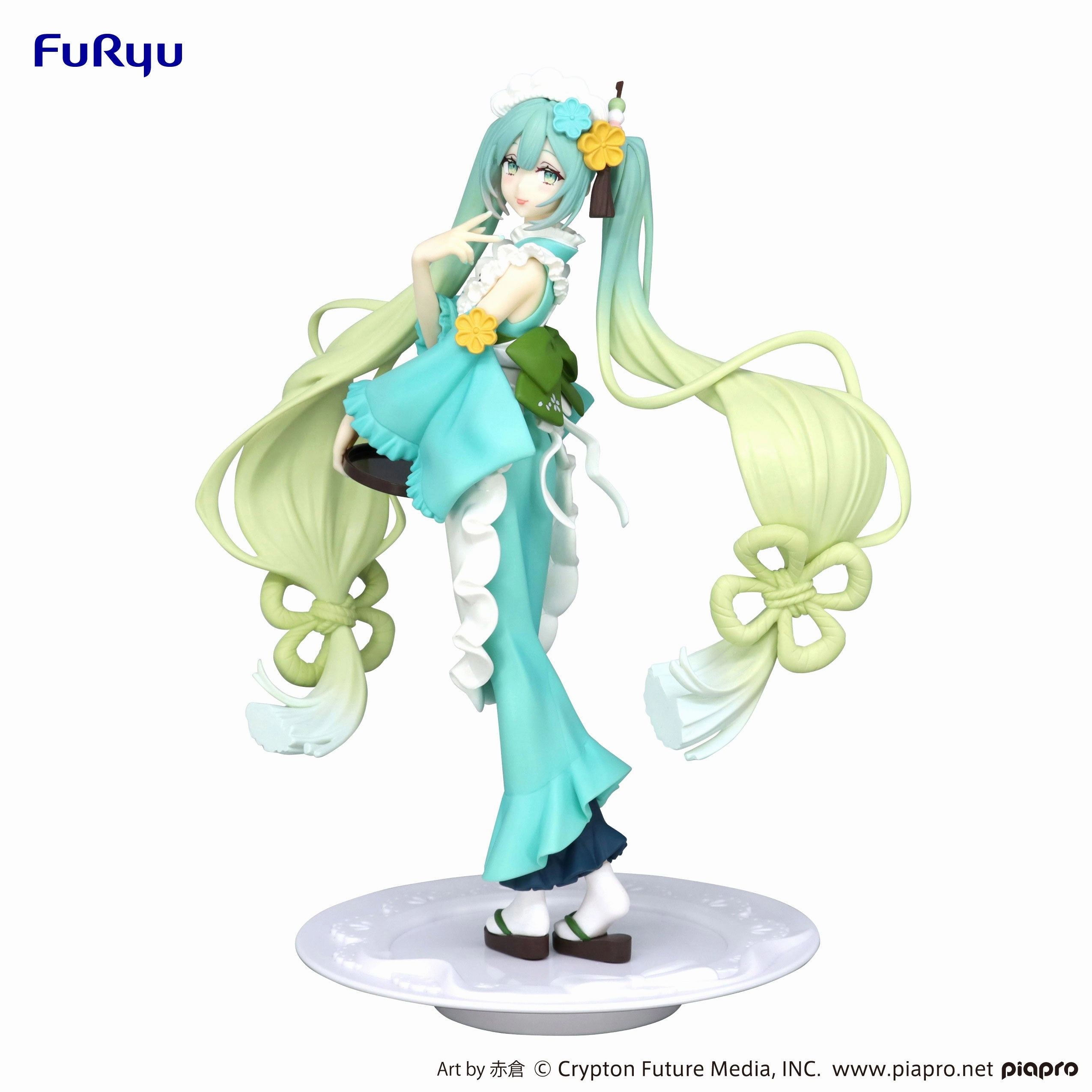 Collectible Decor Hatsune Miku Exceed Creative Figure Matcha Green Tea Parfait Mint ver