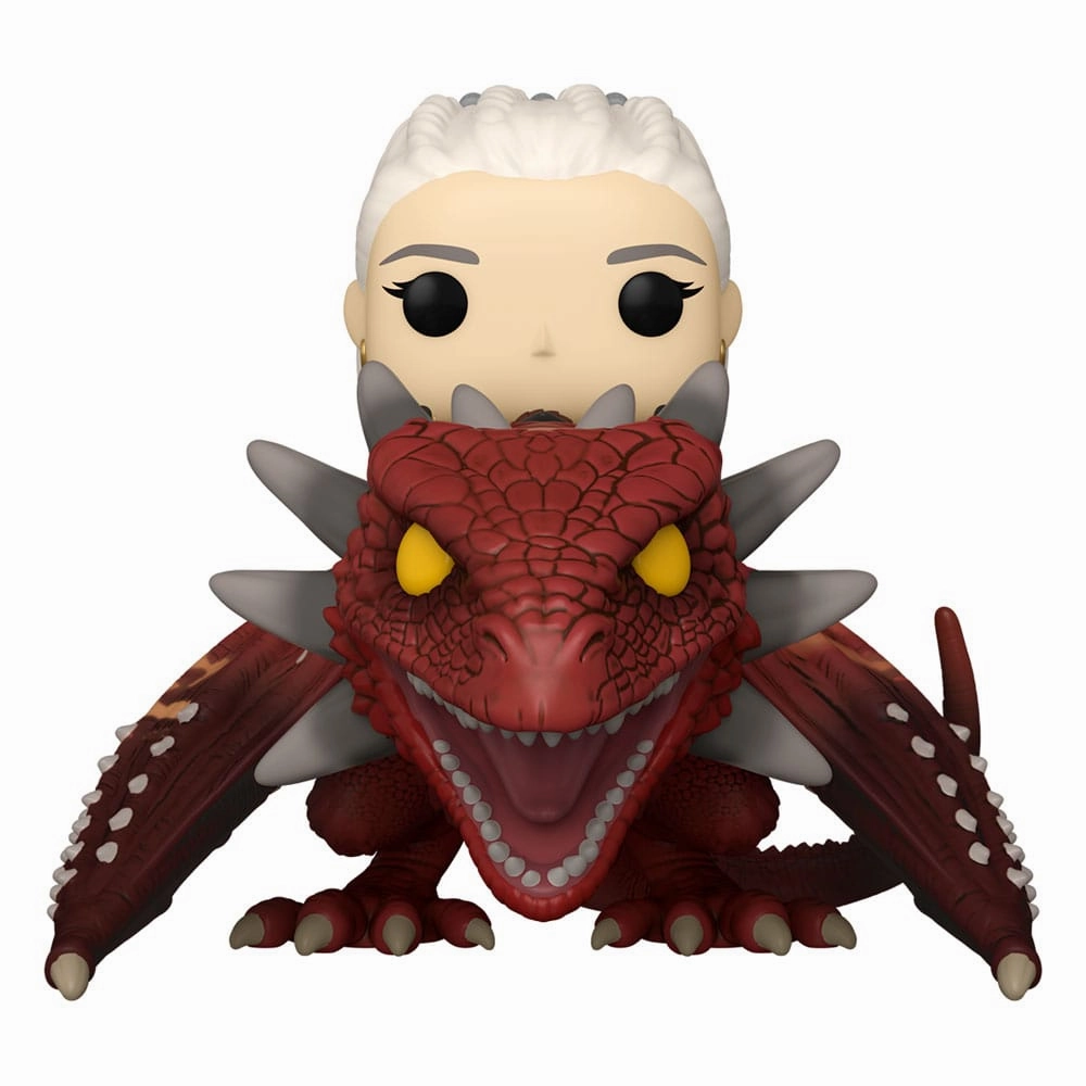 House of the Dragon POP! Rides Deluxe Vinyl Rhaenys Targaryen med Meleys 9 cm Storytelling Prop Celebrity Doll