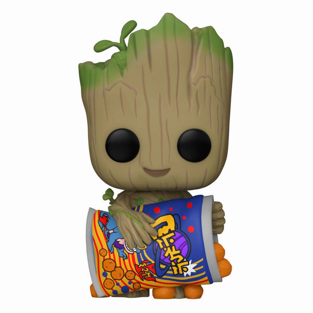 I Am Groot POP! Figur Groot w/Cheese Puffs 9 cm Luxury Collectible Movie Toy