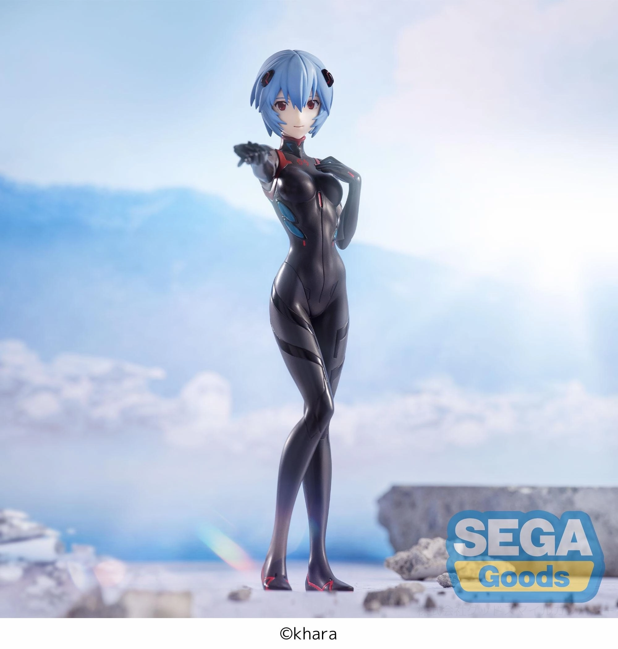 SEGA EVANGELION 3.0 + 1.0 Thrice Upon a Time SPM Figure Rei Ayanami (Tentative Name) Hand Over Wood Carving Limited Unit