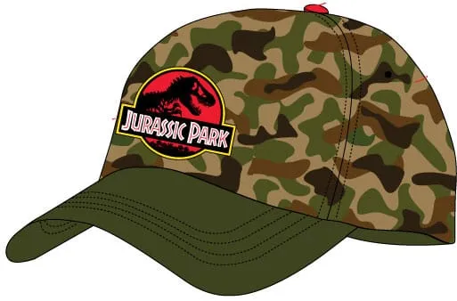 Jurassic Park Camo Curved Bill Cap Personal Treasure Instagram Worthy