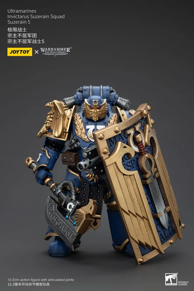 Safe materials Impact Leave Warhammer The Horus Heresy Action Figure 1/18 Ultramarines Invictarus Suzerain Squad